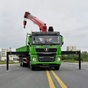 Camion grue à flèche télescopique Shacman 8x4 40 tonnes 30 tonnes avec benne de chargement pour le transport logistique - Product Image 6