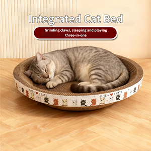 Papan Cakaran Kucing dari Kertas Bergelombang, Cetak Sesuai Pesanan, Awet, dan Bergaya Lucu - Product Image 1