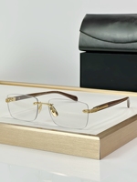 Gafas cuadradas de moda de diseñador para hombre, gafas ópticas de ordenador sin montura a la moda, montura de gafas de lectura sin montura 2025 para mujer