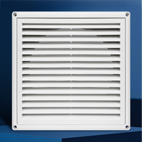 Couvercle de fenêtre à persienne auto-suspendue de sortie de système d'air frais pour les grilles de registres de sortie d'échappement de climatiseur de balcon carré