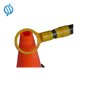 Barra de barrera telescópica de cono de tráfico extensible naranja y blanco de 1,2 m-2M para control de multitudes, almacén, construcción, seguridad, <span class=keywords><strong>Barrica</strong></span> - Product Image 4