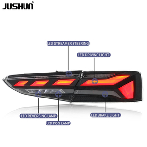 Ensemble de feux arrière JUSHUN 2017-2020 pour <span class=keywords><strong>Audi</strong></span> <span class=keywords><strong>A5</strong></span> Ensemble de feux arrière S5 Feux de conduite à LED modifié<span class=keywords><strong>s</strong></span> Feux de course Feux arrière à LED - Product Image 5