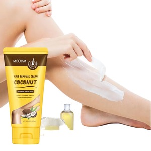 Crème dépilatoire visage et corps à la noix de coco, douce et pratique, pour femmes, à base de plantes, vente en gros OEM - Product Image 1