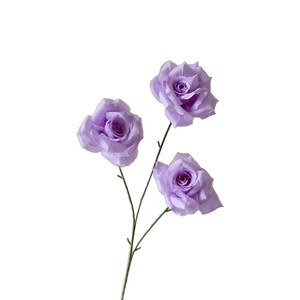 Rosas Artificiales de Seda Junheyuan, 3 Cabezas, Blancas y Rosas, para Decoraciones de Boda, Paredes de Flores, Decoración de Pasillos - Product Image 5