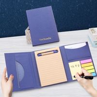 Ensemble de blocs-notes A5 personnalisés pour hôtel avec logo, bloc-notes adhésif pliable pour enregistrement quotidien