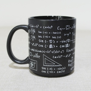 Taza de cerámica con mango para adultos y niños, taza decalcomania, color negro mate y gris, 330ml, innovador, venta al por mayor - Product Image 5