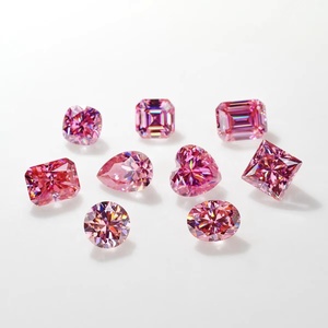 <strong>Loose</strong> Pink HPHT Synthetic Lab Grown <strong>Diamonds</strong> <strong>Excellent</strong> Heart Cut VVS2 Clarity White <strong>Diamonds</strong> - Product Image 4