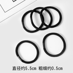 Coletero de Tela de Alta Elasticidad para Cola de Caballo, Color Sólido, Sarga, Uso Diario, Accesorios para el Cabello de Mujer - Product Image 2