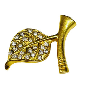 Oro rosa argento amore angelo per natale FengShui pacifica decorazione foglia dimensione foglia di giada in metallo di mele accessori per gioielli - Product Image 1