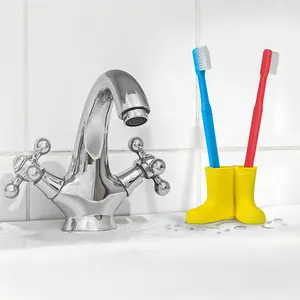 Silicone Rain Boots Toothbrush Holder Cute Mini rain Boot Toothbrush Holder Multi Purpose Bathroom Accessory