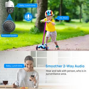 Caméra optique sans fil Hiseeu 30X 3MP PTZ avec vision nocturne, dôme rapide, Wi-Fi extérieur, audio bidirectionnel, portée 250 pieds, H.265, Z-WHD103Z, caméra Wi-Fi PTZ - Product Image 6