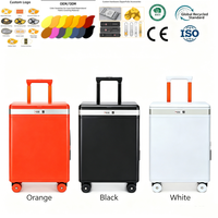 Nouvelle valise à ouverture latérale avec serrure à combinaison multifonctionnelle et miroir, bagage à main