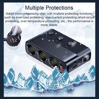 Chargeur USB haute puissance 12V/24V à 3 prises Allume-cigare portable à charge rapide Compatible MP3 APE FLAC au prix de gros