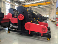Concasseur à double étage 2PC1200*1400 sans tamis, concasseur de charbon humide à fond ouvert 40-140TPH