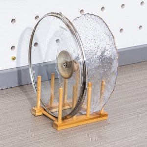 Étagère de rangement de cuisine à trois compartiments pour tasses, bols, couvercles, organisateur multifonction, 3 niveaux, design amovible - Product Image 2