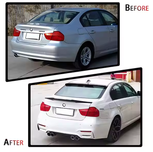 Pour BMW Série 3 E90 2009-2012 : Kit Carrosserie Style <span class=keywords><strong>M4</strong></span> <span class=keywords><strong>LCI</strong></span>, Nouveau Design, Pare-chocs Avant et Arrière, Jupes Latérales en PP - Product Image 2