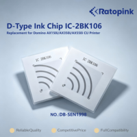 Puce d'encre de type D Ratopink DB-SEN1998 2BK106, remplacement pour imprimante CIJ Domino AX150i/AX350i/AX550i