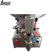 Machine de remplissage semi-automatique pour liquides, détergents, sauces et pâtes en bouteilles – Remplisseur à piston pneumatique