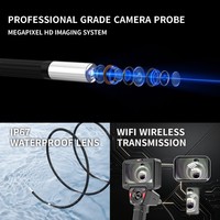 Endoscope automobile, sonde de 3,9 mm, câble de 2 m, étanche IP67, boroscope industriel HD 1080P pour l'inspection du moteur des voitures particulières