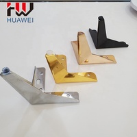 HUAWEI Triangle Metall Sofa beine Verchromte Stütze Gold Möbel teile Möbel Y Beine für Möbel 15 cm
