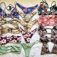 Populaire Hawaiiaanse badkleding, ontwerp uw eigen merk, milieuvriendelijke bikini, hoogwaardige bedrukte damesbikini