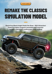 Auto RC da Arrampicata con Aspetto Simil Wrangler, Veicolo 4WD con Ammortizzatori, Giocattolo Elettrico con Telecomando, Portata 50-100m - Product Image 6