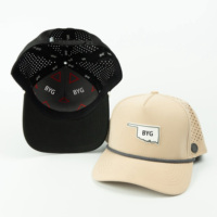 Nueva gorra de béisbol deportiva con patrón de trébol de 5 paneles para conductor de camión para hombres 100% malla de algodón bordado de protección solar para exteriores