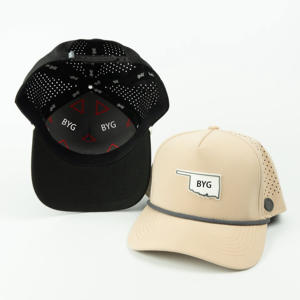 Nueva gorra de béisbol deportiva con patrón de trébol de 5 paneles para conductor de camión para hombres 100% malla de algodón bordado de protección solar para exteriores - Product Image 3