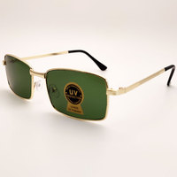 Meilleur prix Lunettes de soleil pour hommes rétro classiques incassables en verre trempé à verres foncés Aviation 2022