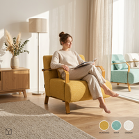 Fauteuil d'appoint VANBOW de style moderne du milieu du siècle, fauteuils pour salon, chambre à coucher, salle de lecture, balcon
