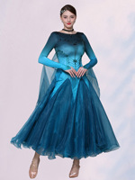 Robe de danse moderne, robe de danse de salon standard, robe de danse de valse, robe de danse sociale et de cha-cha, robe de danse carrée, costume de spectacle et de compétition à grande ampleur