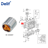 Nuevas Piezas de Motor 55556227 55563957 90530050 Válvula de Retención de Flujo de Aceite 3 Piezas de Aluminio para Chevrolet Cruze Sonic Aveo Opel Astra
