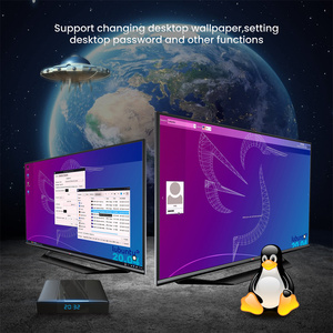 Lubuntu22.04 Desktop <span class=keywords><strong>Debian</strong></span> <span class=keywords><strong>10</strong></span> Linux Box ARM Computer Amlogic S905X3 Dual WiFi 4GB RAM Linux TV Box para Office - Product Image 4