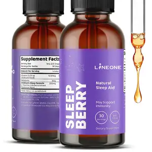 Hot Sale Berry Natural For Adults Children Sleep Liquid Elderberry Reduce Stress Supplement Health Food Drops