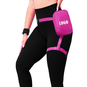 Design <span class=keywords><strong>de</strong></span> mode PU cuir polyvalent femmes Fanny Packs taille ceinture <span class=keywords><strong>jambe</strong></span> sacs pour coque <span class=keywords><strong>de</strong></span> téléphone en plein air Sport cyclisme voyage pochette - Product Image 2