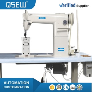 QS-820 Double Needle Post Bed Big Hook Heavy Duty Lockstitch Industrial Sewing <b>Machine</b> - Product Image 1