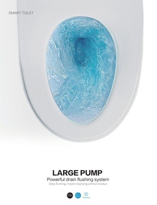 NUCA Vente directe d'usine toilettes intelligentes One Piece capteur de chauffage électrique toilettes à chasse d'eau - Product Image 6