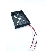 Porte-batterie en ABS noir, boîtier de haute qualité en ABS 6V, 1 pièce