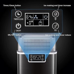 Household Portable Electric <b>Mini</b> <b>Ice</b> <b>Maker</b> Machine 110v/220v Automatic Stainless Steel Housing Ball <b>Ice</b> <b>Maker</b> Making Machine - Product Image 3