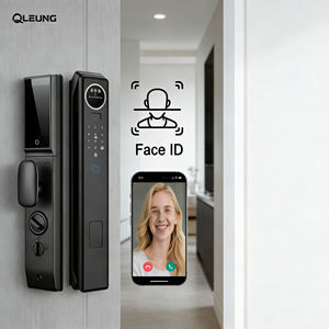 Serrure de porte intelligente <span class=keywords><strong>WiFi</strong></span> Tuya pour usage domestique, fonction de reconnaissance faciale et d'interphone, options de déverrouillage par <span class=keywords><strong>code</strong></span>/carte/empreinte digitale - Product Image 1