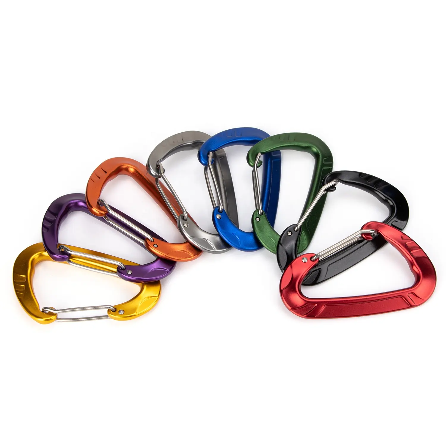 D Shape Hook for Outdoor Camping Hiking Hammocks Lightweight Aluminum Wire Gate Carabiners