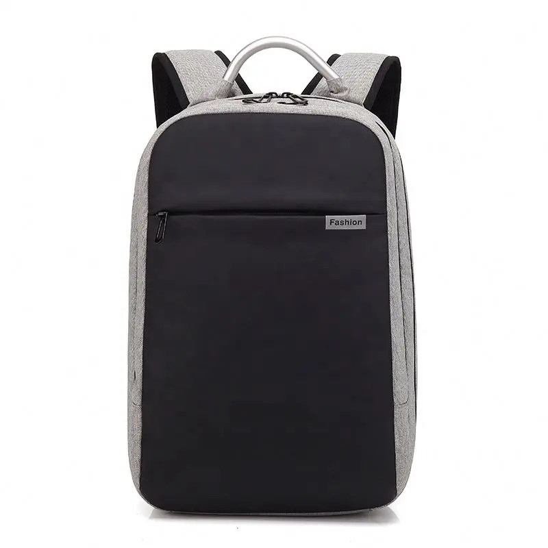 New special design Plain single laptop canvas backpack bags for men backpack