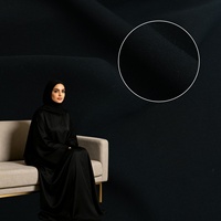 Tela coreana negra Nida al por mayor para abayas, vestidos formales de mujer, hijabs de verano, textil Marvijet Fursan, muestra gratuita.