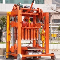 Machinerie de construction Shengya, machine à fabriquer des blocs de béton mobiles QMY2-45, moteur et boîte de vitesses 220V