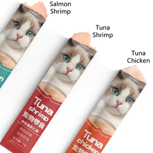 แมวถือว่าไก่/ปลาแซลมอน/ปลาทูน่า15กรัมแมวขนมครีมย่อยได้อย่างง่ายดาย OEM อาหารแมวในราคาที่ดีที่สุด - Product Image 4
