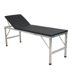เตียงนวดฮิโรวะ สแตนเลส ปรับพนักพิงได้ โต๊ะตรวจคลินิก - Product Image 1