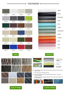 Luxuriöses Modernes Terrassen-Sofa und Sessel Rundes Outdoor-Möbel 2-Sitzer Geflochtenes Seil Bequeme Garten-Aluminium-Sofa-Gruppe - Product Image 5