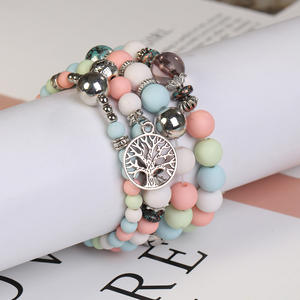 Estilo Bohemio 4 Piezas Juego De Pulsera De Ojos <span class=keywords><strong>Malvados</strong></span> Con Cuentas De árbol De Vida Mujer - Product Image 5