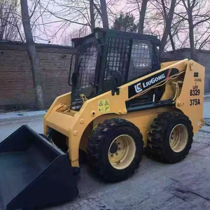 Chargeuse compacte sur pneus 375A Mini 4x4, type LIUGONG CAT JCB, avec moteur diesel Yanmar, pour travaux agricoles et de construction - Product Image 1