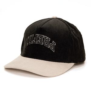 Original Two Tones Corduroy Snapback Hats Custom 5 Panel Structured 3d Embroidery logo Caps - Product Image 2